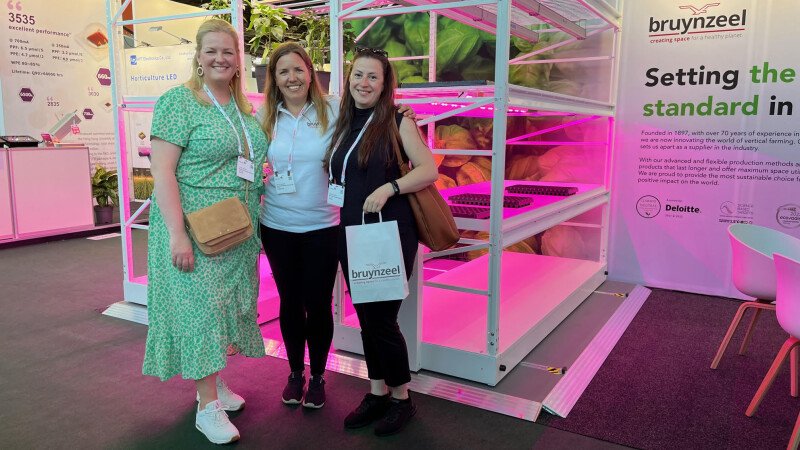Mobile grow racks at Greentech