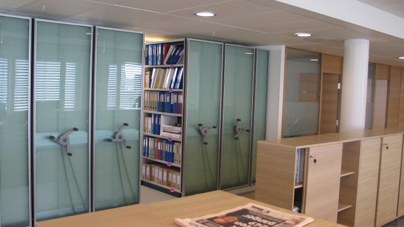 Get an elegant look with glass fronts