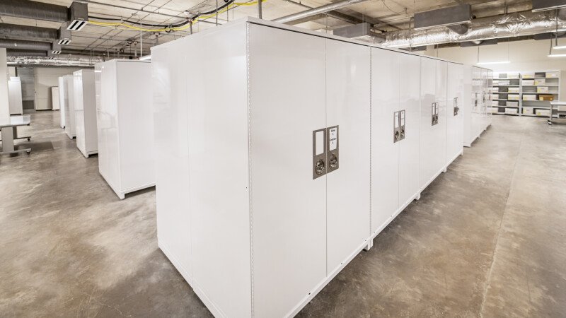 Cabinets offering optimal preservation conditions for delicate items.