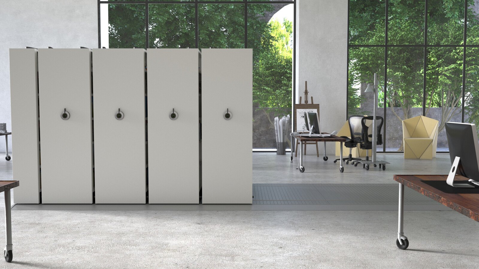 Roller shelving