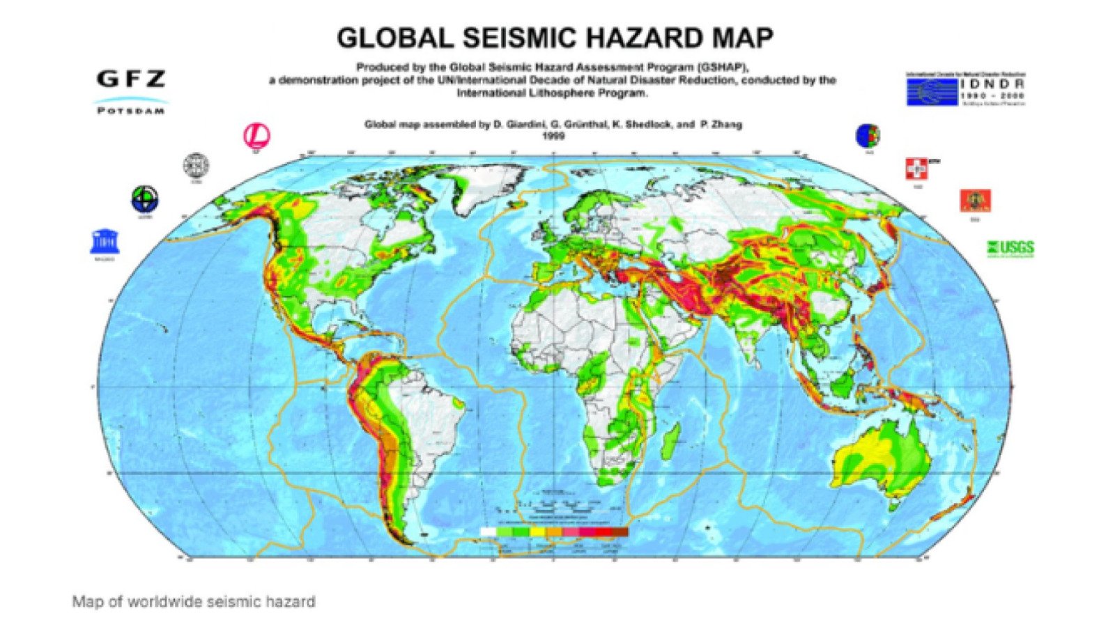 4-post shelving seismic hazard map